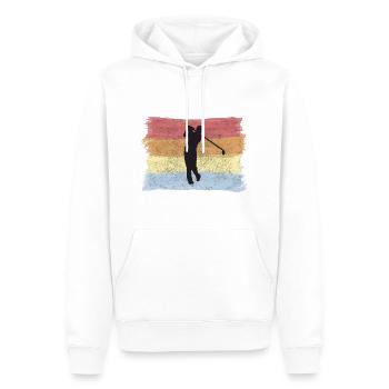 Golfer vintage Golf retro - Männer Premium Bio Hoodie - Weiß - Vorne - Nico (187cm)