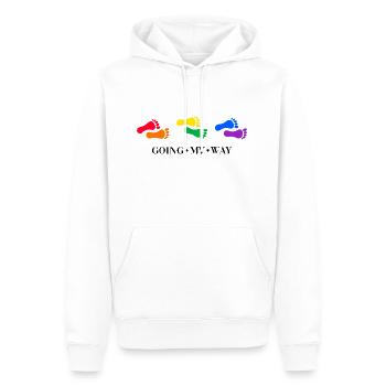 LGBT regenbogen lgbtq - Männer Premium Bio Hoodie - Weiß - Vorne - Nico (187cm)