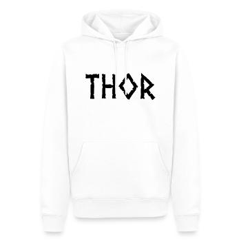 Thor - Männer Premium Bio Hoodie - Weiß - Vorne - Nico (187cm)