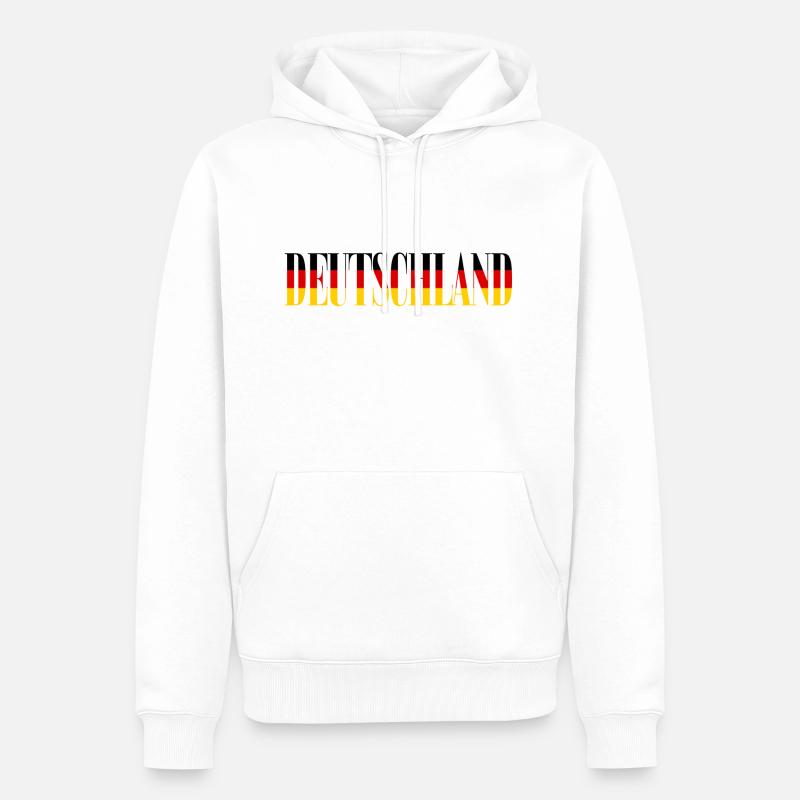 Allemagne - Sweat à capuche Premium bio Homme - blanc