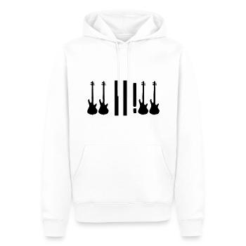 TO BE OR NOT TO BE for best bass player programmer - Männer Premium Bio Hoodie - Weiß - Vorne - Nico (187cm)