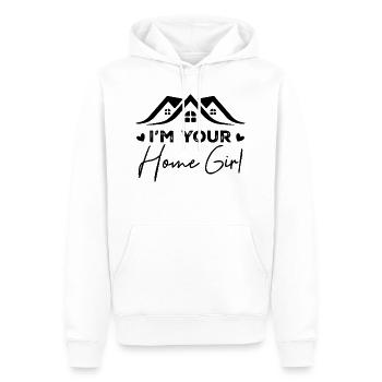 I'm Your Home Girl - Sweat à capuche Premium bio Homme - blanc - Devant - Nico (187cm)