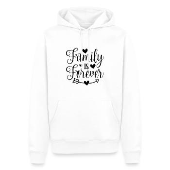 Famille - Sweat à capuche Premium bio Homme - blanc - Devant - Nico (187cm)