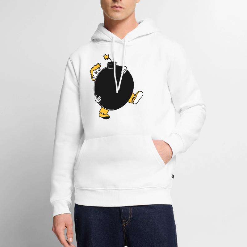 bomb explosion explode tnt dynamite dangerous Men’s Premium Organic Hoodie