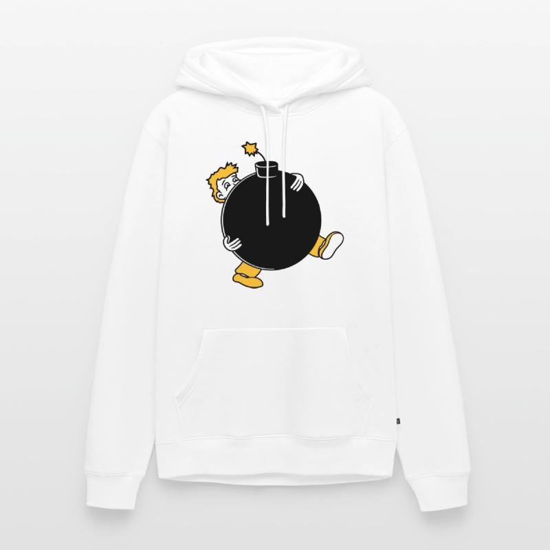 bomb explosion explode tnt dynamite dangerous Men’s Premium Organic Hoodie