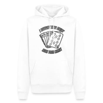 Poker acheté cette chemise avec votre argent Jeu - Sweat à capuche Premium bio Homme - blanc - Devant - Nico (187cm)