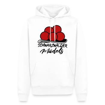 Schwarzwald Mädels Heimat Bollenhut Kuckuck - Männer Premium Bio Hoodie - Weiß - Vorne - Nico (187cm)