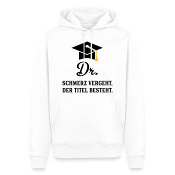 dr - Männer Premium Bio Hoodie - Weiß - Vorne - Nico (187cm)