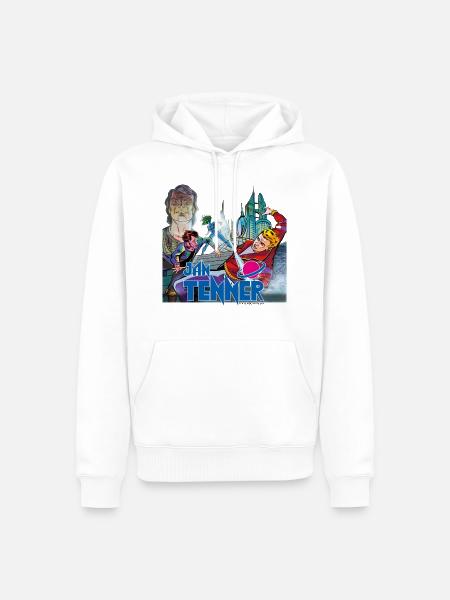 Jan Tenner Gefangene der Parallelwelt - Männer Premium Bio Hoodie - Weiß