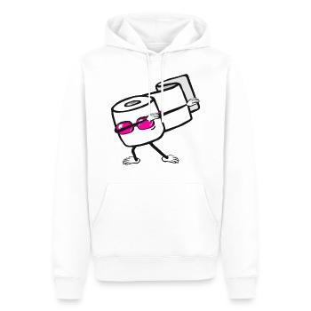 Toilettenpapier Dabbing Geschenk - Männer Premium Bio Hoodie - Weiß - Vorne - Nico (187cm)