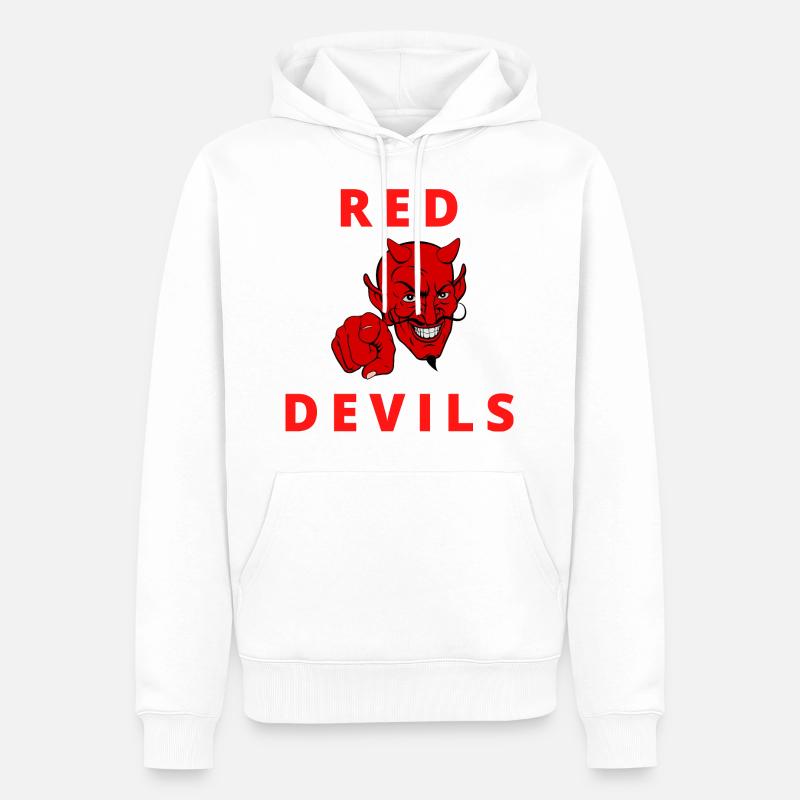 Red devils - Männer Premium Bio Hoodie - Weiß