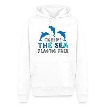 Umweltverschmutzung im Meer - Männer Premium Bio Hoodie - Weiß - Vorne - Nico (187cm)