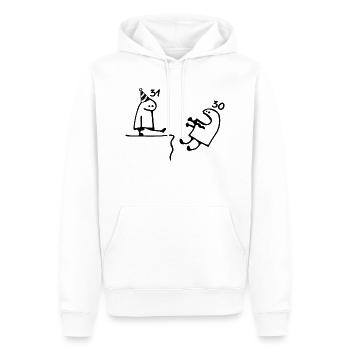 31 years: Farewell age 30 years, Happy 31st birthday - Men’s Premium Organic Hoodie - white - Front - Nico (187cm)