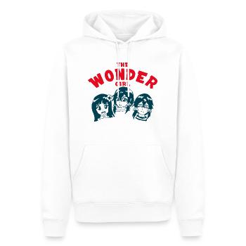 The Wonder Girl Graphic - Men’s Premium Organic Hoodie - white - Front - Nico (187cm)