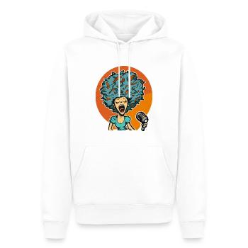 Sängerin - Männer Premium Bio Hoodie - Weiß - Vorne - Nico (187cm)