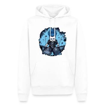 Drummer Boy blue Drums Schlagzeug - Männer Premium Bio Hoodie - Weiß - Vorne - Nico (187cm)