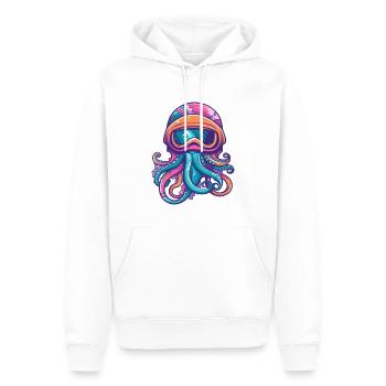Octopus Wintersport - Männer Premium Bio Hoodie - Weiß - Vorne - Nico (187cm)
