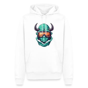 Steinbock Wintersport - Männer Premium Bio Hoodie - Weiß - Vorne - Nico (187cm)