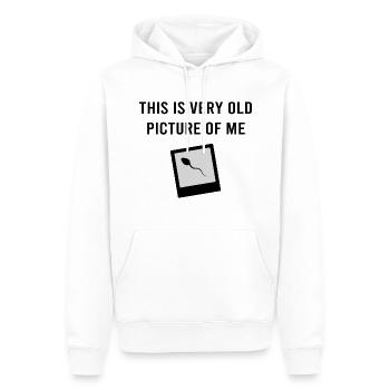 Lustiges Meme - Männer Premium Bio Hoodie - Weiß - Vorne - Nico (187cm)