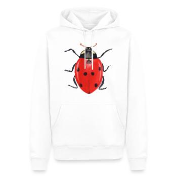 Ladybug Insects Idée cadeau T-shirt - Sweat à capuche Premium bio Homme - blanc - Devant - Nico (187cm)