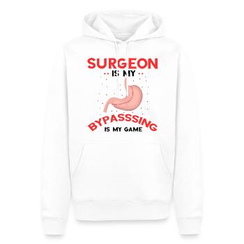 Conception de pontage gastrique et de pontage gastrique - Sweat à capuche Premium bio Homme - blanc - Devant - Nico (187cm)