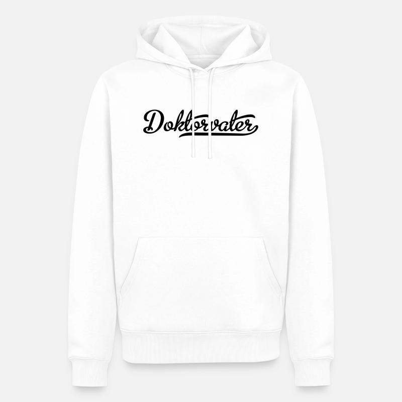 doktorvater - Männer Premium Bio Hoodie - Weiß