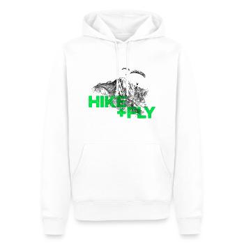 Hike & Fly Paragliding grün - Männer Premium Bio Hoodie - Weiß - Vorne - Nico (187cm)