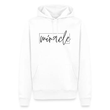 miracle - Männer Premium Bio Hoodie - Weiß - Vorne - Nico (187cm)