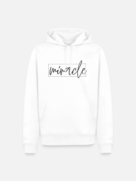 miracle - Männer Premium Bio Hoodie - Weiß