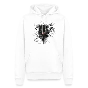 Der Schwarze Panther - Männer Premium Bio Hoodie - Weiß - Vorne - Nico (187cm)