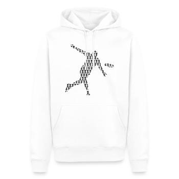 Discgolf Spieler Disc Golf Discgolfer - Männer Premium Bio Hoodie - Weiß - Vorne - Nico (187cm)