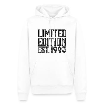 LIMITED EDITION EST. 1993 - BIRTHDAY GIFT - Men’s Premium Organic Hoodie - white - Front - Nico (187cm)