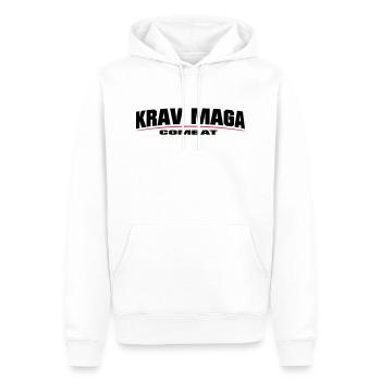 Krav Maga Fighter Combat - Männer Premium Bio Hoodie - Weiß - Vorne - Nico (187cm)