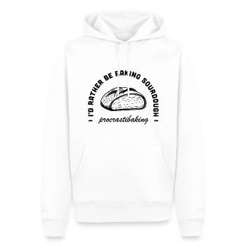 Funny tradwife stay at home mom baking quotes - Men’s Premium Organic Hoodie - white - Front - Nico (187cm)