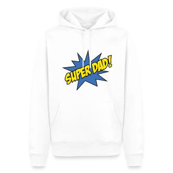 Super Papa! - Männer Premium Bio Hoodie - Weiß - Vorne - Nico (187cm)