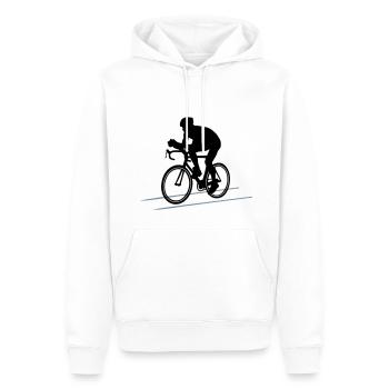 Road cyclists, Road bike, Cycling - Men’s Premium Organic Hoodie - white - Front - Nico (187cm)