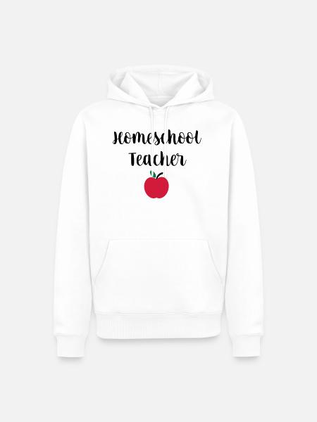 Homeschool Teacher - Men’s Premium Organic Hoodie - white