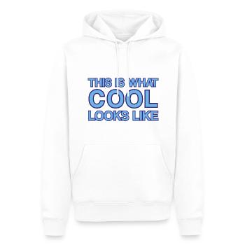 So sieht cool aus - Männer Premium Bio Hoodie - Weiß - Vorne - Nico (187cm)