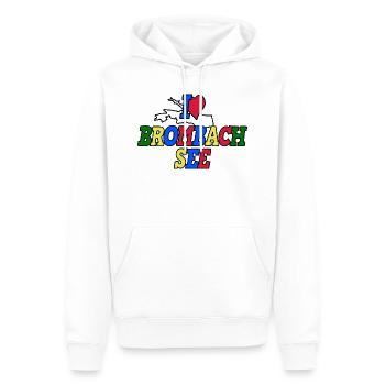 I Love Brombachsee Neutral - Männer Premium Bio Hoodie - Weiß - Vorne - Nico (187cm)