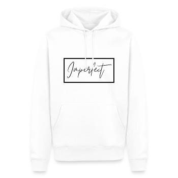 Parfaitement imparfait - Sweat à capuche Premium bio Homme - blanc - Devant - Nico (187cm)