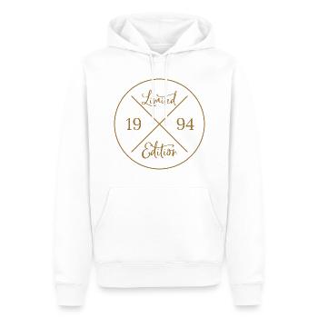Limited Edition 1994 - Men’s Premium Organic Hoodie - white - Front - Nico (187cm)