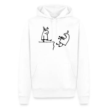6 ans : Adieu âge 5 ans, Joyeux 6e anniversaire - Sweat à capuche Premium bio Homme - blanc - Devant - Nico (187cm)