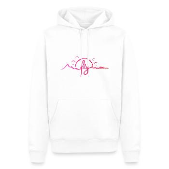 fly Alps Gleitschirm rot - Männer Premium Bio Hoodie - Weiß - Vorne - Nico (187cm)
