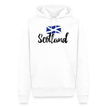 Scotland - Männer Premium Bio Hoodie - Weiß - Vorne - Nico (187cm)