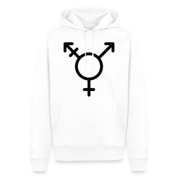 Transgender Symbol trans, transsexuell - Männer Premium Bio Hoodie - Weiß - Vorne - Nico (187cm)