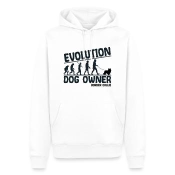 Border Collie Dog Owners Evolution Drôle - Sweat à capuche Premium bio Homme - blanc - Devant - Nico (187cm)
