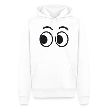 Eyes Funny Funny Gift Idea - Men’s Premium Organic Hoodie - white - Front - Nico (187cm)