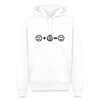 Volleyball Smileys - Men’s Premium Organic Hoodie - white - Front - Nico (187cm)