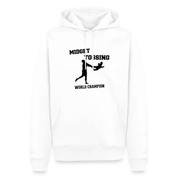 Werfender-Weltmeister - Männer Premium Bio Hoodie - Weiß - Vorne - Nico (187cm)