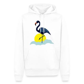 Blauer Flamingo - Männer Premium Bio Hoodie - Weiß - Vorne - Nico (187cm)